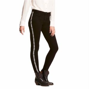 Ariat Ultra Stretch Perfect Rise Chevron Black Skinny Jean